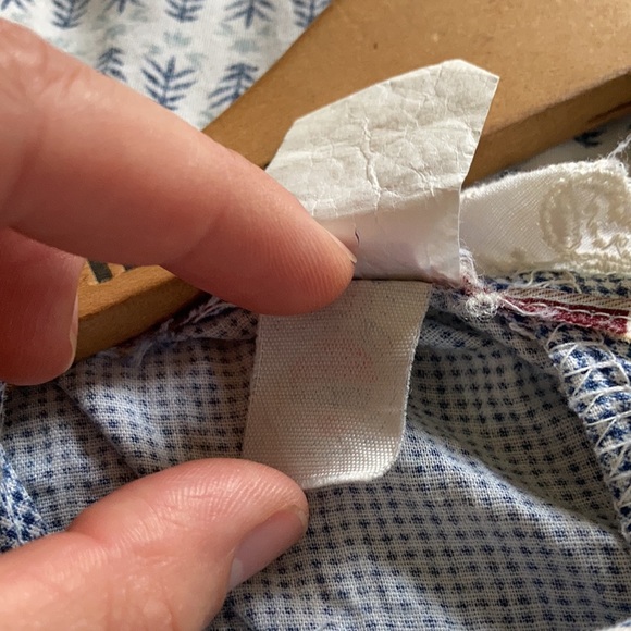 Vintage Button Down Blue Gingham Dress - Picture 6 of 7